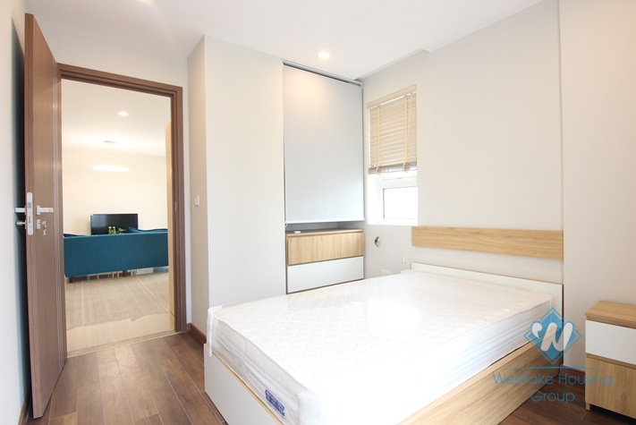 Nice high floor two bedrooms apartment for rent in L3 building, Ciputra urban, Tay Ho, Ha Noi